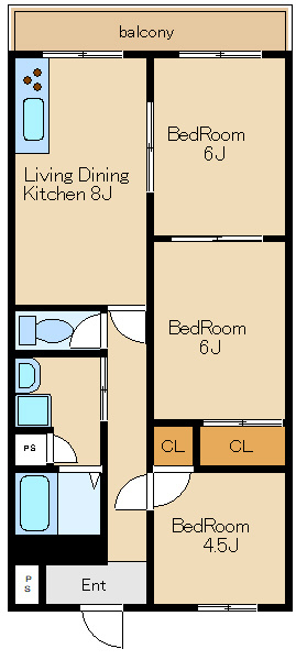 プレアールシラミズの間取り