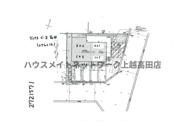 ディアスビーネ高田の区画図|配置図