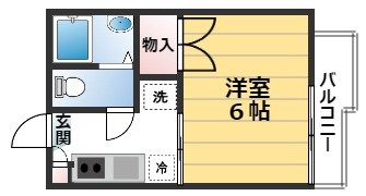 瀬戸畑ハイツの間取り