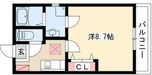 クレフラスト鳴海の間取り
