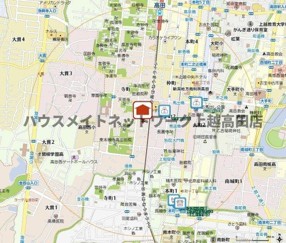 シャーメゾン高田Ｄの地図|位置図