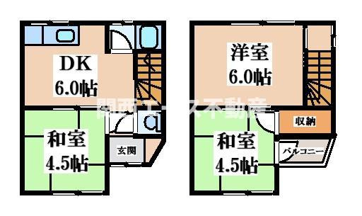 【間取り】 | 南荘町貸家