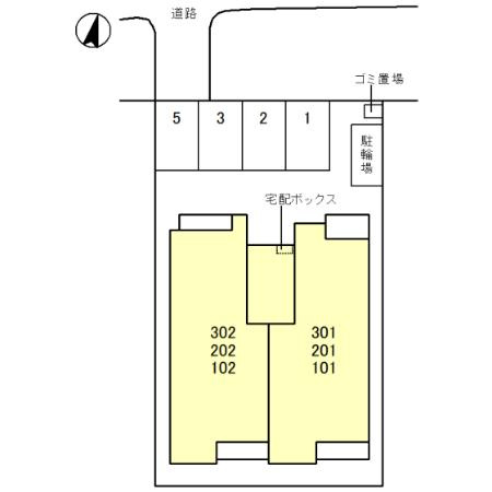 D-ROOM和歌山黒田の区画図