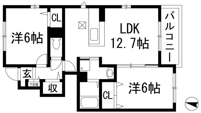 【間取り】 | サンウィングス2