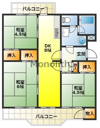 光明台22号棟の間取り