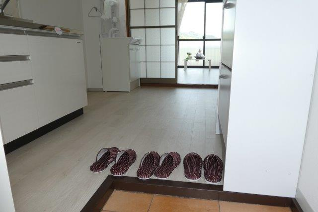 倉敷市藤戸町天城のアパートの玄関