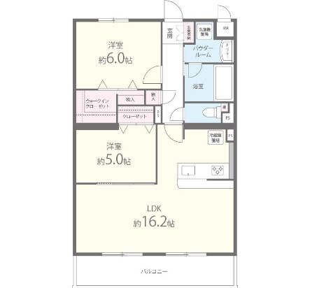 姫路市新在家１丁目の賃貸マンションの間取り