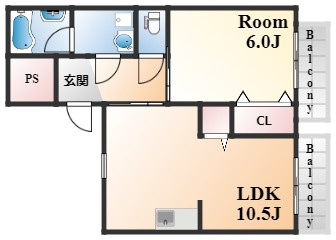 TMハイツ深江の間取り