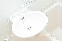 レオパレス沼南7の洗面所|広い洗面スペース
