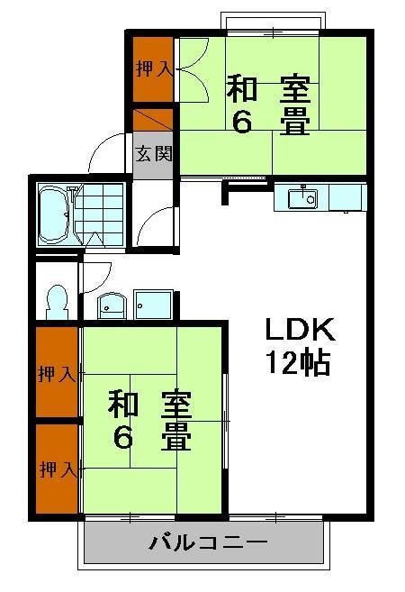ハートフル夢前Ⅱの間取り