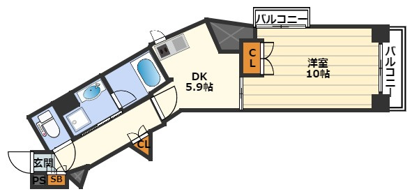 KAISEI北梅田の間取り