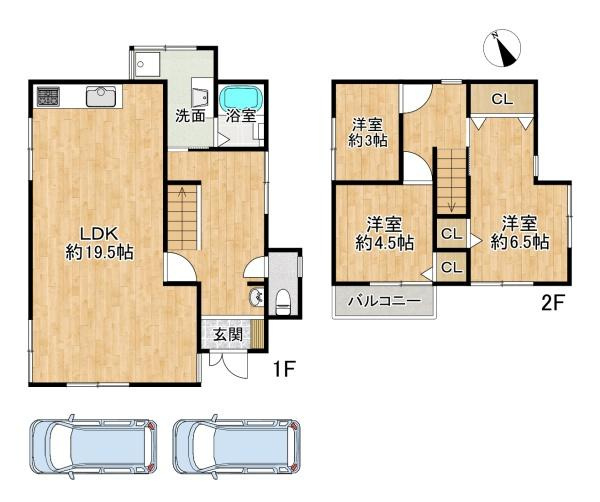 【間取り】 | 垂水区歌敷山4丁目　中古戸建