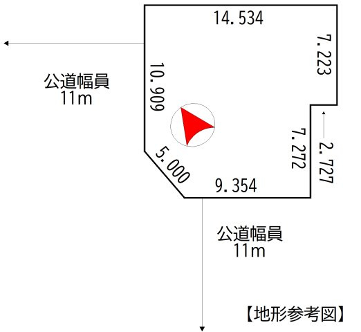 大町6丁目　売土地の区画図