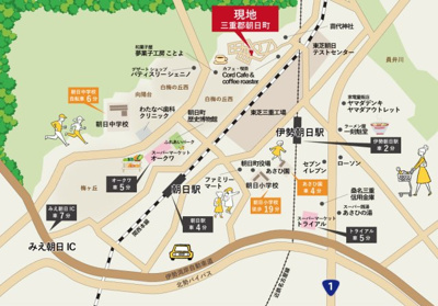 【地図】 | 三重郡朝日町縄生《全5区画》3号地