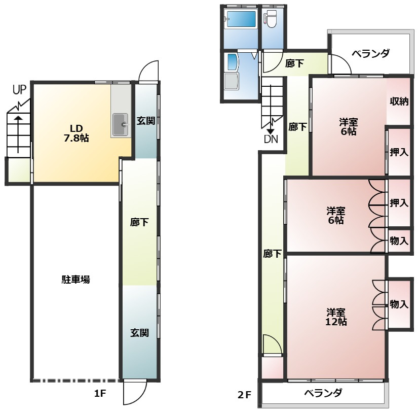 カレントFの間取り