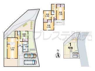 【間取り】 | １号地間取図