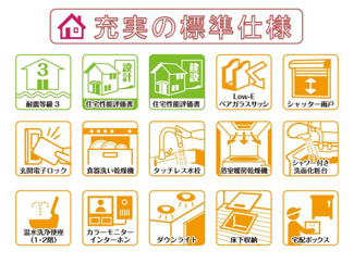 【その他】 | 耐震等級３、設計・建設住宅性能評価書を取得、最新の省エネ仕様で快適に末永くお住まいいただけます。