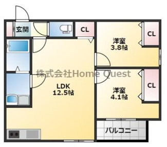 【間取り】 | アバンティオ小阪