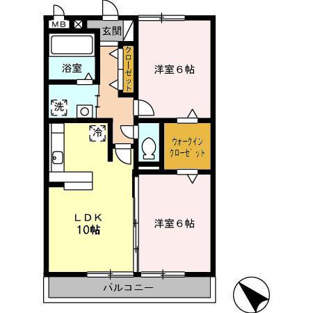 プラムビレッジ　　刈谷市近郊の賃貸ならクラスホーム刈谷店の間取り
