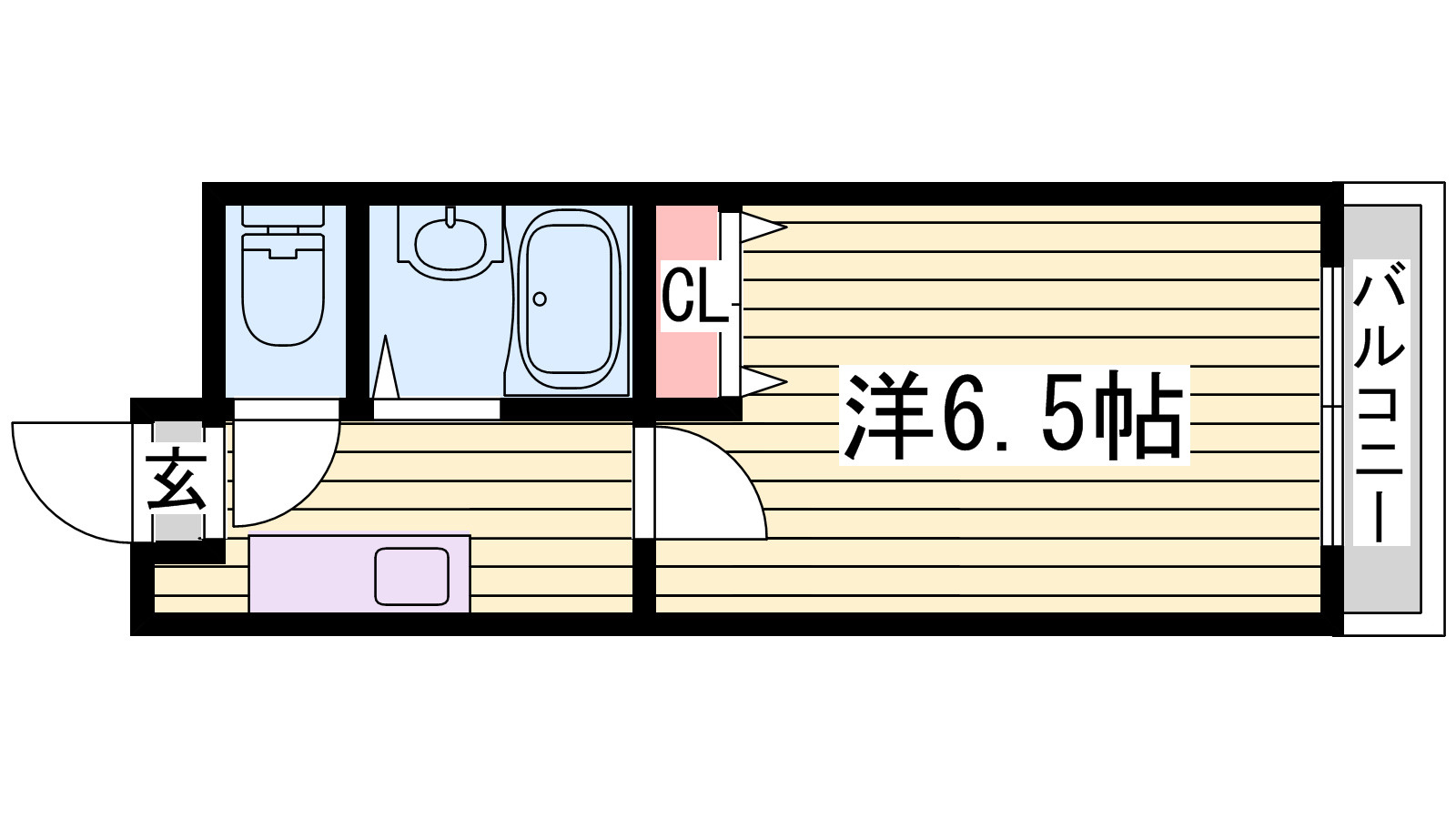 M`sコート紫雲の間取り