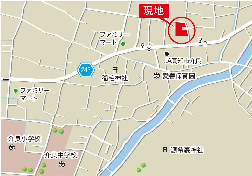 高知市介良乙の地図