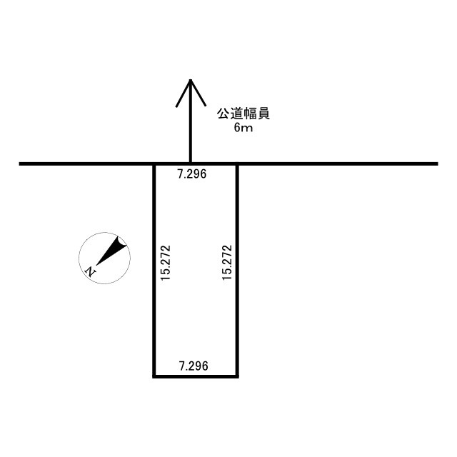 愛国東3丁目　売土地【解体更地渡し】の土地図