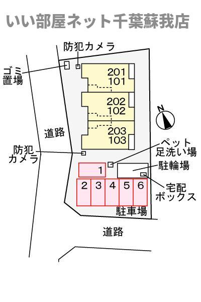 プリムヴェールⅢの区画図