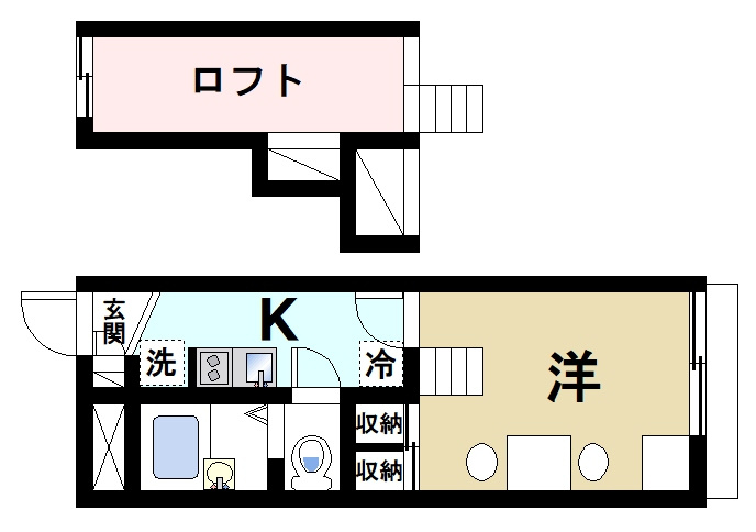 レオパレス大宮の間取り