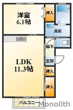 ラフォーレJ・N・Ⅰの間取り