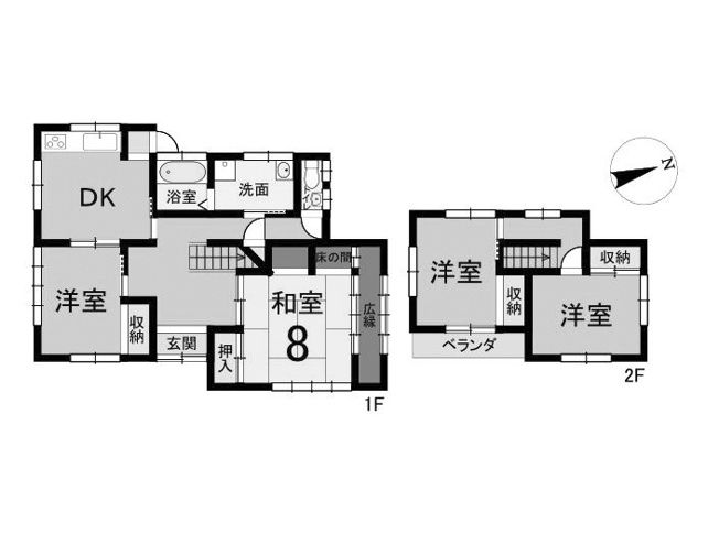 【間取り】 | 亀岡　西つつじヶ丘大山台一丁目　一戸建