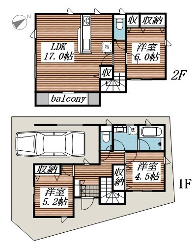 Sumai-to川越市的場06の間取り