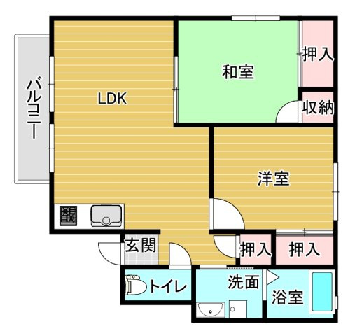 プロヴァンスⅡの間取り