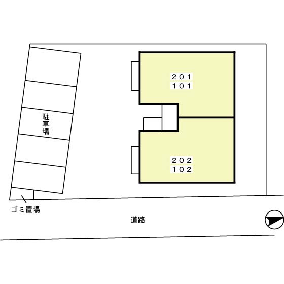 グランドソレーユ.Ｋの区画図