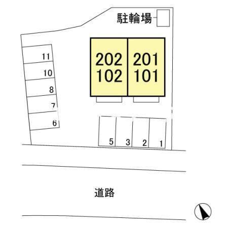 ラ ルミエールの区画図|高崎、前橋エリアのお部屋探しはエンドスケープまで！お客様の理想お聞かせ下さい♪