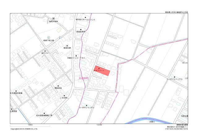 大福寺町売り土地の地図