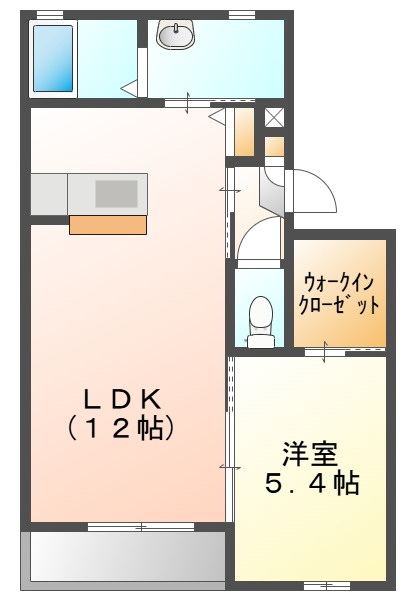 ラ・パルテール辰巳　壱番館の間取り