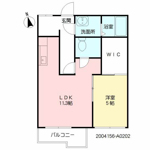 合志市須屋のアパートの間取り