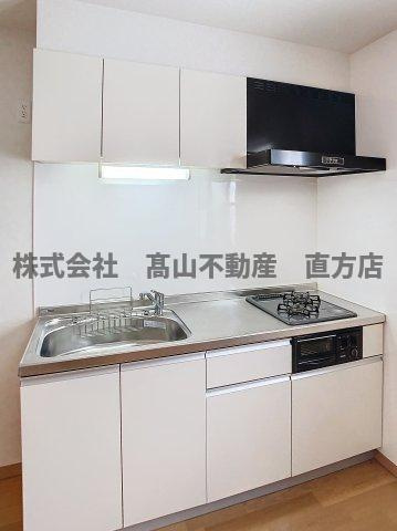直方市日吉町のアパートのキッチン