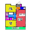 【間取り】 | リエゾン東比恵の間取り