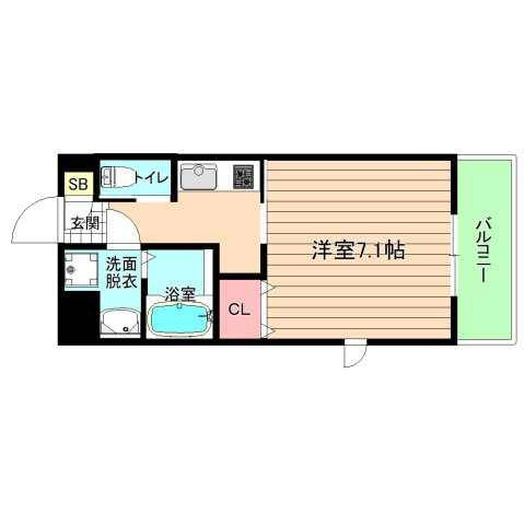 大阪市都島区片町１丁目の賃貸マンションの間取り