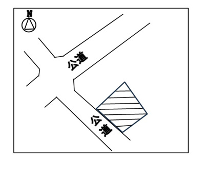 【区画図】 | 岡谷市湖畔4丁目 売地⑥ | 区画図