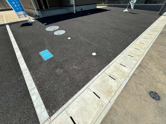 【新築戸建】さらに値下げ！小名浜下神白第2※子育て支援対象※の駐車場|3号棟カースペースです。