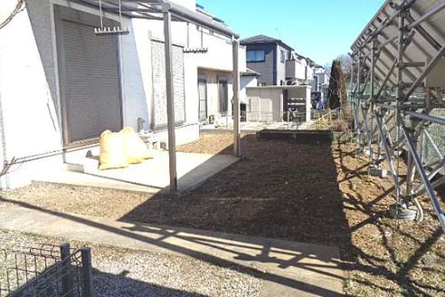 【中古】川越市笠幡リフォーム中古住宅の庭|お庭も自由に有効活用できます♪