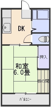 【間取り】 | ハイツシンコーＢ