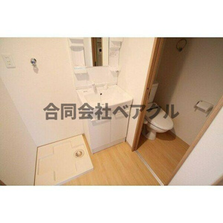 【洗面所】 | ウインドベル芦刈山 | 脱衣スペースもあります