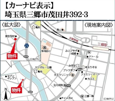 【地図】 | 三郷市茂田井3890