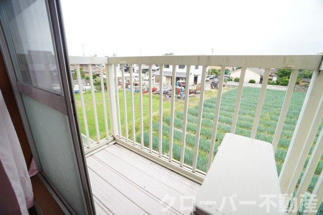ひまわりアパートのバルコニー