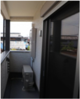 ジーメゾン摂津正雀のバルコニー