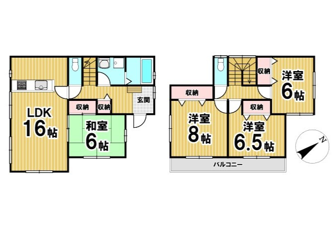 糟屋郡須恵町大字上須恵　中古戸建の間取り|※間取り図と現況が異なる場合には、現況を優先いたします。