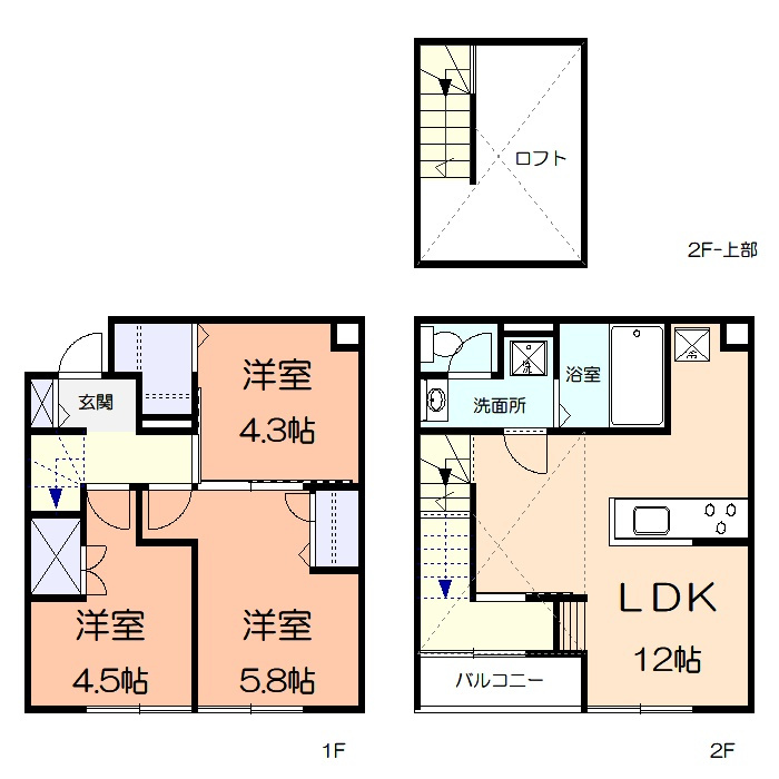ソル　セレッソの間取り